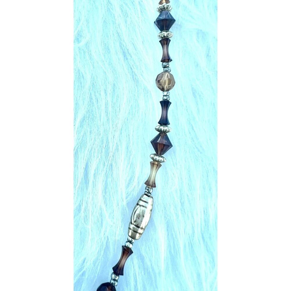 -NECKLACE vintage 1970'S brown bead - Picture 10 of 10